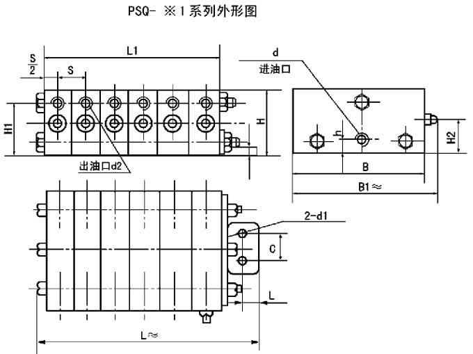 PSQ型片式给油器(图2)