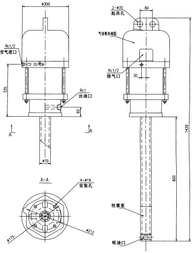 CRRHB型气动润滑泵(图2)
