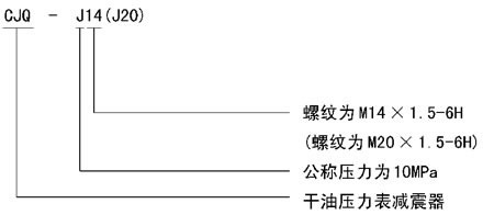 GJQ 型干油压力表减震器(图2)